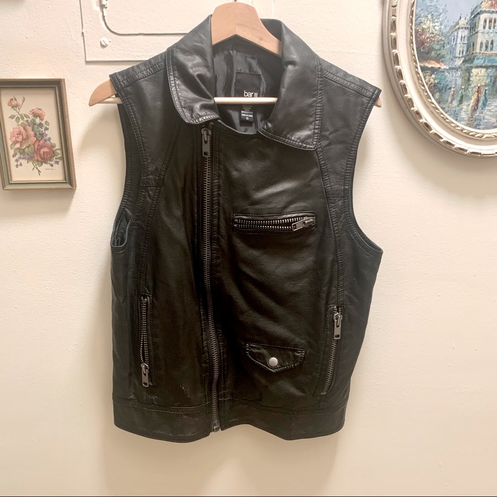 Faux Leather Vest by Bar III for Men
